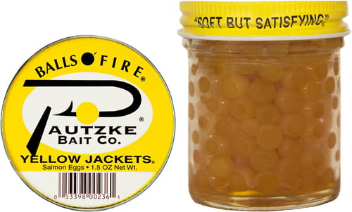 Pautzke PYELJKT Balls o' Fire Salmon Eggs Yellow Jackets 1.5oz