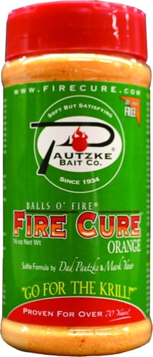 Pautzke P16FCOG Fire Cure 16oz Orange Egg Cure | 053398000312