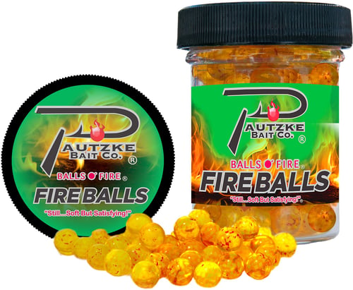 Pautzke PFBLS/GLD/SHR Fire Balls 1.65oz, Gold/Shrimp