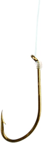 Eagle Claw 032H1 Medium Wire Double Line Snelled Hook, Size 1 | 047708000611