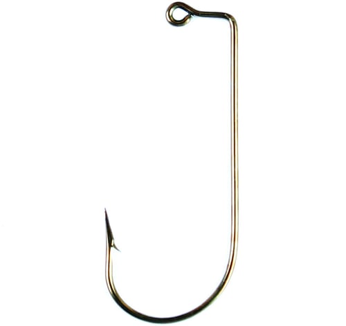 Eagle Claw 570-1 Jig Hook, Size 1 Forged, Round Bend, Non-Offset