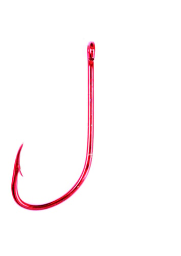 Eagle Claw 084RH-1 Plain Shank Offset Hook, Size 1, Curved Point