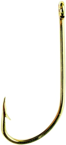 Eagle Claw Plain Shank Offset Fishing Hook – Size 1/0, Traditional Design