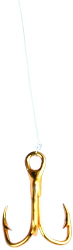 Eagle Claw 673H16 Snelled Treble Hook, Size 16, 18 Inch, Curved/Straight | 047708003834