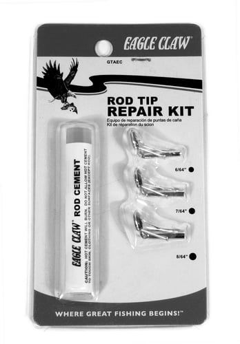 Eagle Claw GTAEC Rod Tip Repair Kit w/Glue Gold