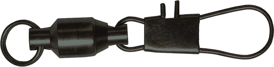 Eagle Claw SLBBIBK-3 Lazer Ball Bearing Swivel Interlock #3 Black