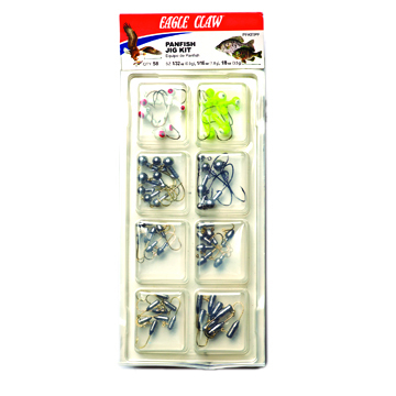 Eagle Claw PFKITPF Jig Head Kit Panfish, Assorted, 58 pieces