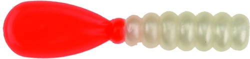 DOA 82331 C.A.L. Paddle Tail Grub 3 Inch, Pearl/Firetail, 12/Pack | 097834823318