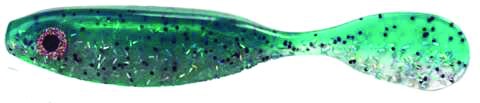 DOA 14388 C.A.L. Airhead SwimBait 5 Inch, Holographic Glitter/Green Back | 097834143881