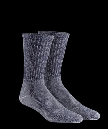 Fox River 2198 LG 02030 NAVY Trailpack 2pk MW Sock, Crew, 2-pr | 087839282562