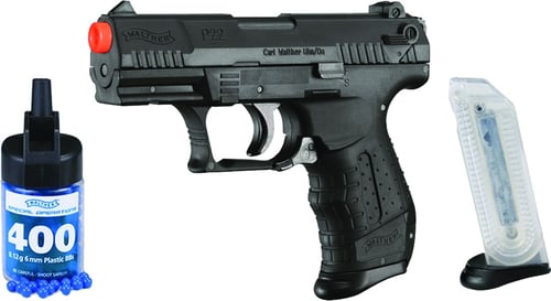 Walther 2272001 P22 Airsoft BB Gun 6mm 20Shot 260 FPS Black