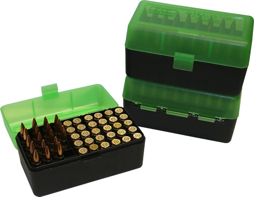 MTM RM-50-16T Case-Gard Ammo Box 50 Round Flip-Top 243 308 Win 220