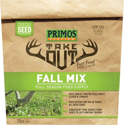 Primos 58584 Take Out Food Plot Seed, Fall Mix Full-Season Supply