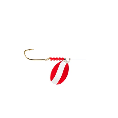 Little Joe LR349 Red Devil Single Hook Spinner 3 Indiana Red White 36 | 025787051205