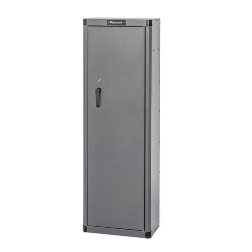 GUN CABINET W/KEY LOCK 8-GUN 55 Inch H X 18 Inch W X 10 Inch D, BLACK | 090255950922
