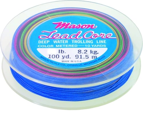 Mason LC36 Lead Core Line 36lb 2x100yd Spools Per Bx | 048628125057