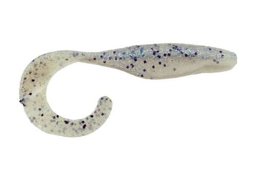 Bass Assassin CSA27343 Curly Shad Swimbait, 4 Inch, Crystal Shad, 10/Pack | 091538273431