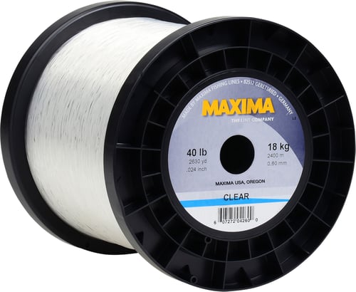 Maxima MBP30 Clear Mono Line Service Spool 30lb 2630yd Clear | 607272042587