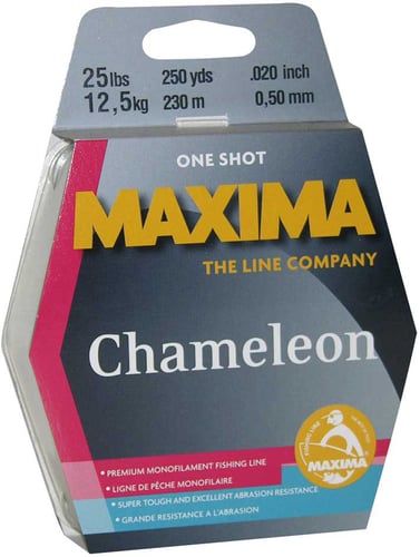 Maxima MOC40 Chameleon Mono Line 1Shot Spool 40lb 250yd | 607272001393