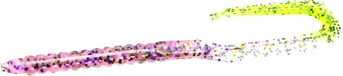 Zoom 001024 UTale Worm, 6 3/4 Inch 20Pk, Cotton Candy Chartreuse | 751981001240