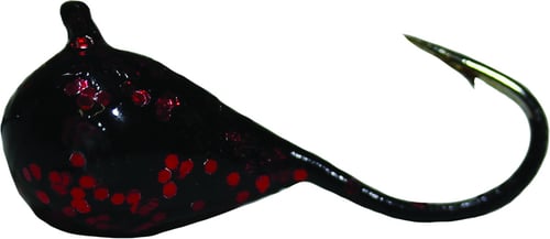 K&E SKP-14-191 Pelkie Tungsten Jig Size 14 Black Red Glitter