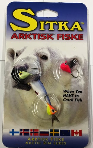 Sitka BTKA-10 Sitka Assorted ice jigs, size 10, 3 pack. Great colors