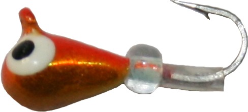 Skandia SKP-6-109 Pelkie Tungsten Jig, size 6, 1Pk, , Gold/Orange