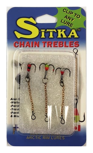 Sitka ASTT-10 Sitka Treble Chain Hooks 3 Pk Size 10