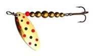 Thomas R335G E.P. Spinn In-Line Spinner, 1 7/8 Inch, 1/4 oz, Gold | 013921340117