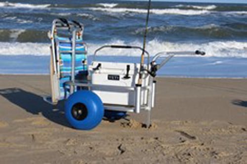 Anglers Fish n Mate 723 Beach Caddy Cart w/Poly Wheel | 692285000723