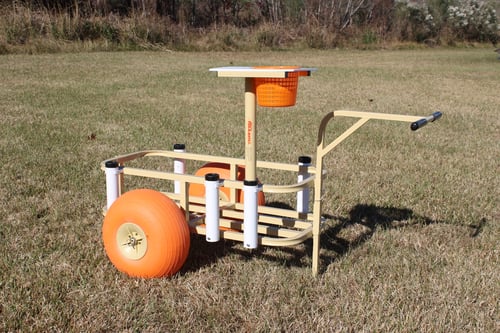 Anglers 938 Poly Tire Beach Cart Carbon Steel Frame Powder Coated | 692285000938