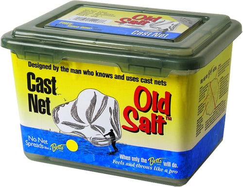 Betts 4PM Old Salt Mono Cast Net 4 3/8 Inch Mesh 1Lb Lead per Ft, Boxed | 042621111628