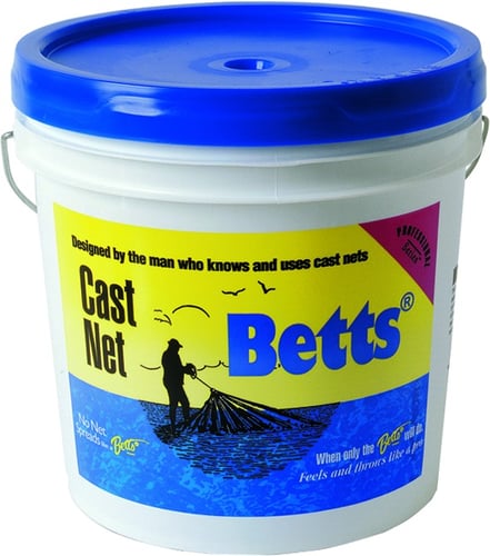 Betts 1812 Mullet Cast Net, Mono 12 1 Inch Mesh 1.2Lb Lead per Ft | 042621110591