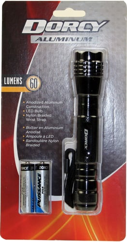 Dorcy 41-4016 Aluminum 60 Lumen Flashlight, Aluminum construction