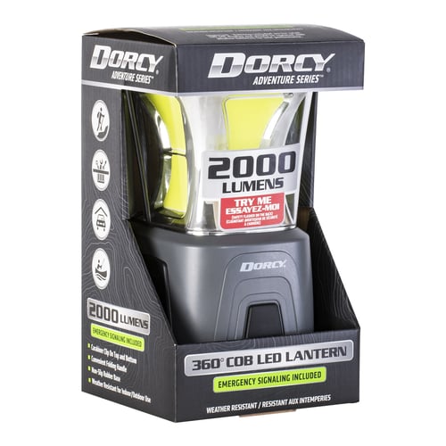Dorcy 413119 2000 Lumen 4D Lantern W/Red Safety Flasher | 035355431193