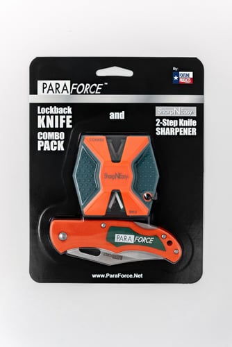 AccuSharp 810C Paraforce Lockback Knife & 2-Step Sharpener Combo