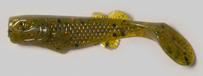 Edge M33800 Hybrid Flurry Minnow Swimbait, 3 Inch, Fire Avocado | 749940600382