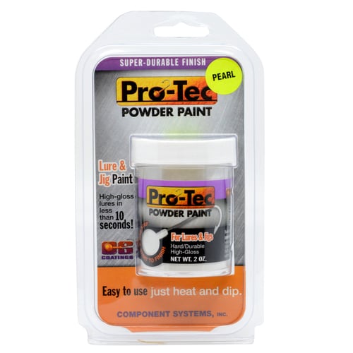 Component 608 White Pearl Pro-Tec Powder Paint - 2 oz. - clam shell