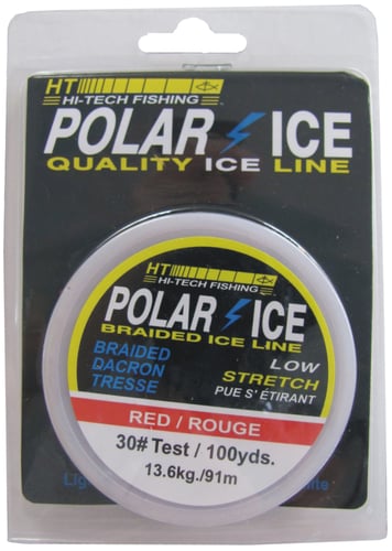 HT ILR-1030 Polar Ice Braided Line 30# 100Yd Red