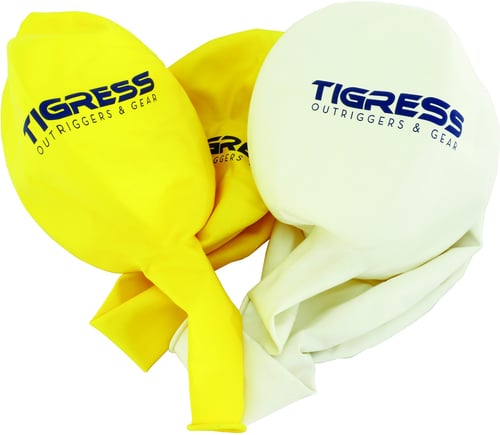 Tigress 886151 White Helium Balloon, 100 Latex, Two Balloons | 661033861510
