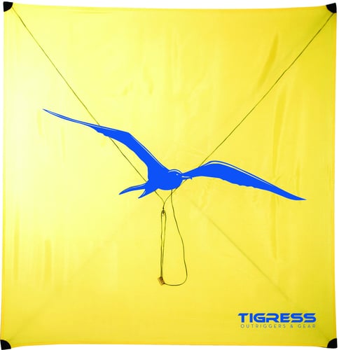 Tigress 886081 All Purpose Kite Yellow, 10  15 mph Winds, w/Extra | 661033860810
