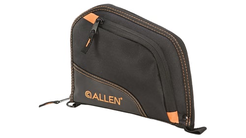 Allen 7739 Auto-Fit Handgun Case 9In Black/Orange