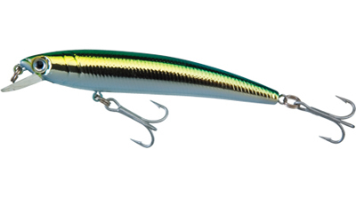 YoZuri F266M176 YoZuri F266M176 Pins Minnnow Sw 23/4 Inch Sil/Grn Back | 756791076303