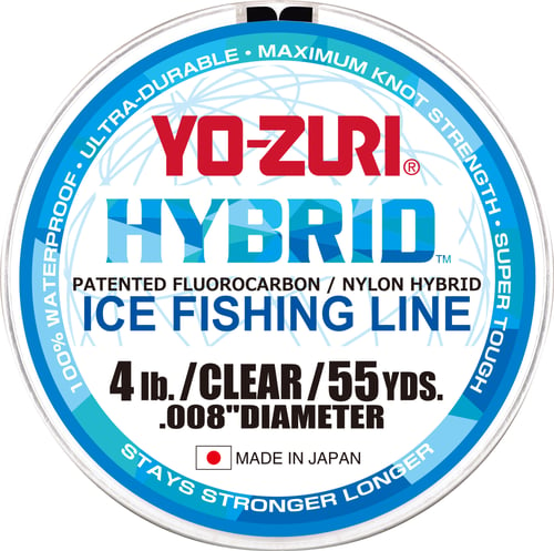 Yo-Zuri 2HBICE55YDCL Hybrid Ice Line 2lb 55yd Clear