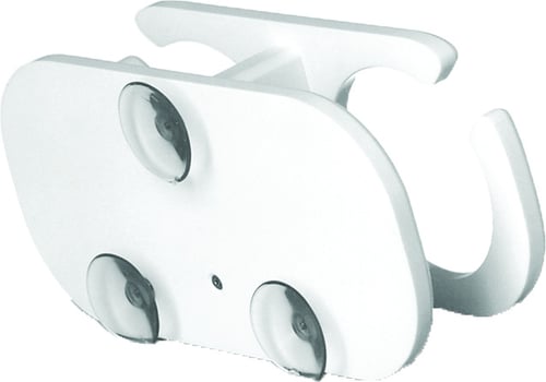 Taco P012001W Poly 2Drink Holder Suction Cup Mount 31/2 InchH x 93/4 InchW | 045038500122