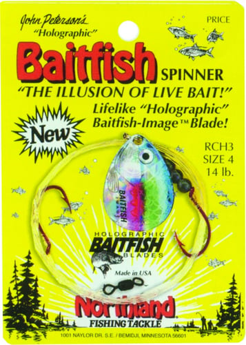 Northland RCH3-NR Baitfish-Image Spinner Harness #4 1/Cd Silver