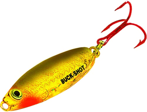 Northland BRS3-12 Buck-Shot Rattle Spoon 1/8oz Gold Shiner 1Cd