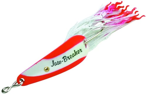 Northland JBS-91 Jaw-Breaker Spoon 1/2 Oz, 1/Cd Red/White Stripe