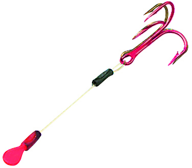 Northland NLSH3R SlipOn Stingr Hook, Size 3 Inch, Treble, Red, 3 per | 084948608269