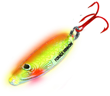 Northland FMS3-24 Forage Minnow Spoon 1/8oz Super-Glo Chub 1Cd